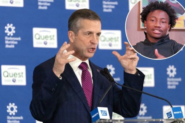 O técnico do New New York Giants, John Harbaugh, falando em sua coletiva de imprensa introdutória.