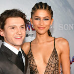 Zendaya and Tom Holland at the premiere of 'Spider-Man: No Way Home' at the Regency Village and Bruin Theatres in Los Angeles, California on December 13, 2021.
