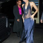 Zendaya exibiu sua figura incrível em um vestido transparente enquanto continua a usar 'algo azul' na festa pós-estreia de The Drama no Waverly Inn em Nova York na quinta-feira