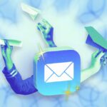 Interface de categorias no Apple Mail.