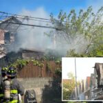 14 feridos, incluindo 12 bombeiros, após o fogo se espalhar rapidamente pelas casas de Nova York