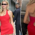 Brooks Nader evita por pouco o mau funcionamento do guarda-roupa minutos antes de 'Baywatch' reiniciar o tapete vermelho: 'Chaos'