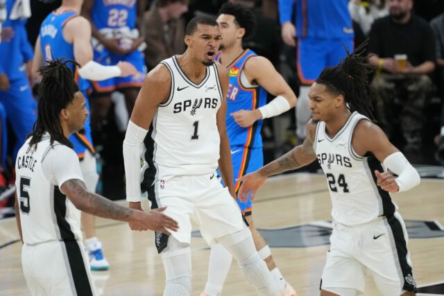 NBA marca hoje Victor Wembanyama Spurs x Thunder Jogo 4 NBA Playoffs West finais