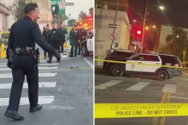 3 pessoas baleadas em Skid Row enquanto o suspeito entrega uma mensagem sombria às vítimas antes de puxar o gatilho
