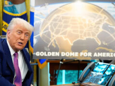 A ‘Cúpula Dourada’ proposta por Trump está estimada em US$ 1,2 trilhão, muito mais do que ele disse inicialmente A 'Cúpula Dourada' proposta por Trump está estimada em US$ 1,2 trilhão, muito mais do que ele disse inicialmente