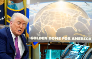 A ‘Cúpula Dourada’ proposta por Trump está estimada em US$ 1,2 trilhão, muito mais do que ele disse inicialmente A 'Cúpula Dourada' proposta por Trump está estimada em US$ 1,2 trilhão, muito mais do que ele disse inicialmente