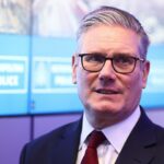 O ex-secretário de Saúde da Grã-Bretanha, Wes Streeting, faz um discurso na conferência anual Progress 2026, em Londres, Grã-Bretanha, em 16 de maio de 2026. (Jaimi Joy/Reuters)