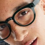 Uma imagem teaser dos óculos inteligentes Gentle Monster da Samsung