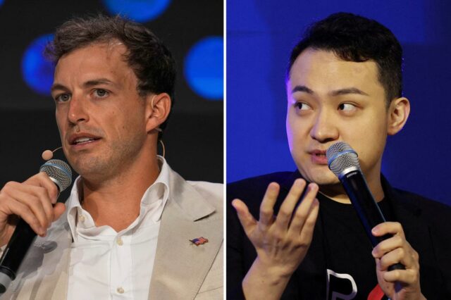 Justin Sun, fundador da TRON, fala na Korea Blockchain Week 2025.