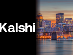 A ação coletiva de Kentucky desafia Kalshi como supostas operações ilegais de jogos de azar Logotipo de Kalshi ao lado do horizonte de Louisville, Kentucky, destacando ação coletiva sobre supostas operações ilegais de jogos de azar no mercado de previsão de esportes