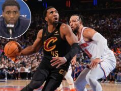 A avaliação contundente de Donovan Mitchell sobre o estrangulamento do Jogo 1 dos Cavaliers: ‘Nós estragamos tudo’ Donovan Mitchell #45 do Cleveland Cavaliers dribla a bola durante o jogo contra o New York Knicks durante o jogo 1 das finais da Conferência Leste da NBA em 19 de maio de 2026 no Madison Square Garden em Nova York, Nova York.