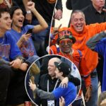 A celebração épica de Timothée Chalamet nos Knicks inclui o abraço de Leon Rose: 'Motherf – king Finals'