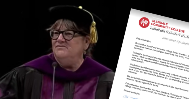 A cerimônia de formatura da universidade explode em vaias quando Tiffany Hernandez, presidente do Glendale Community College nos EUA, admitiu que a IA era a culpada pelo problema.