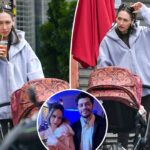 A ex Elsie Hewitt de Pete Davidson e a filha pequena foram vistas pela primeira vez desde a separação do choque