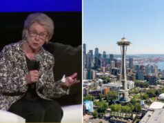 A ex-governadora de Washington, Christine Gregoire, critica colegas democratas por expulsarem milionários do estado A ex-governadora de Washington, Christine Gregoire, critica colegas democratas por expulsarem milionários do estado