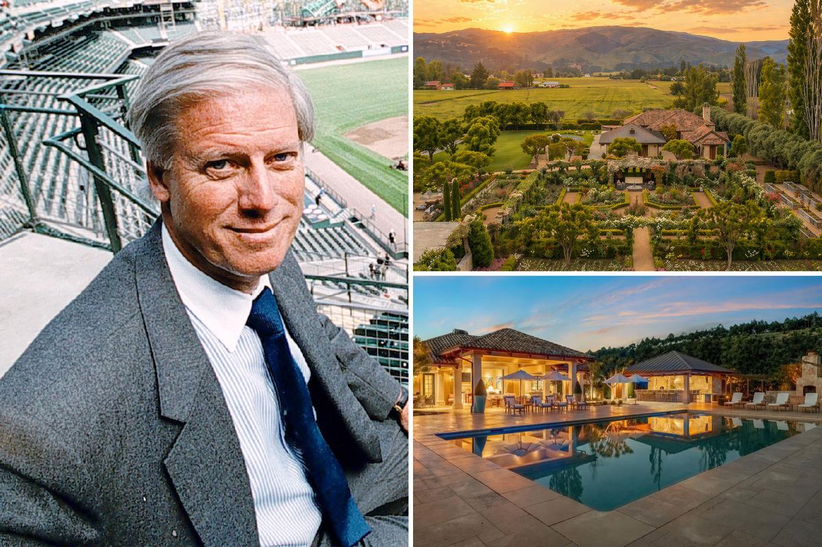 A impressionante propriedade vinícola de Napa Valley, proprietário do falecido San Francisco Giants, Peter Magowan, chega ao mercado por US$ 13 milhões