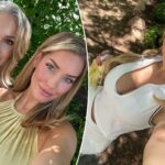 Paige Spirinac compartilha uma foto no Instagram enquanto jogava golfe em Las Vegas este mês.