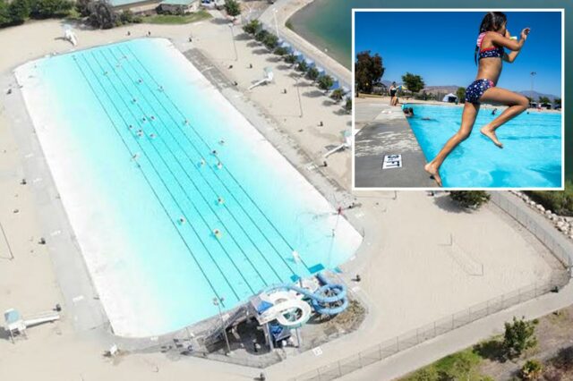 A maior piscina dos EUA reabre em Los Angeles bem A maior piscina dos EUA reabre em Los Angeles bem a tempo para o fim de semana do Memorial Day