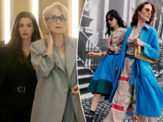 A nova linha Macy’s da figurinista de ‘Devil Wears Prada’ é inspirada em seus ‘maiores sucessos’ – e tudo custa menos de US $ 150 Miranda Priestly (Meryl Streep) vestindo uma jaqueta com borlas ao lado de BJ Novak.