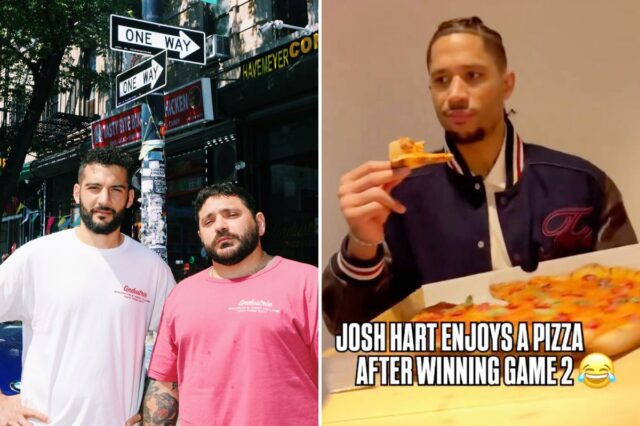 A pizzaria por trás da fatia viral pós-jogo de Josh A pizzaria por trás da fatia viral pós-jogo de Josh Hart revela como eles colocaram as tortas no MSG