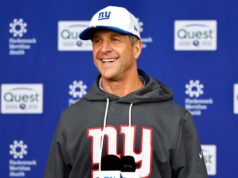 A promessa de John Harbaugh de começar a chutar a bunda dos ‘Cowboys’ anima os fãs dos Giants O técnico do New York Giants, John Harbaugh, falando em entrevista coletiva.