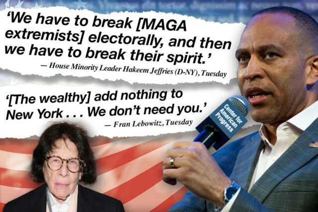 A semana em mentiras: Hakeem Jeffries se torna medieval no A semana em mentiras: Hakeem Jeffries se torna medieval no MAGA, Fran Lebowitz revela sua ignorância e muito mais