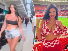 A ‘torcedora mais sexy’ da Copa do Mundo chama a atenção do cinegrafista da Fórmula 1 A 'torcedora mais sexy' da Copa do Mundo chama a atenção do cinegrafista da Fórmula 1