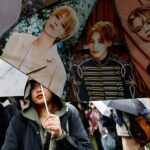 FOTO DO ARQUIVO: O grupo Kpop BTS se apresenta durante o show 'BTS The Comeback Live Arirang' no centro de Seul, Coreia do Sul, 21 de março de 2026. REUTERS/Kim Hong-ji/Pool EDITORIAL SOMENTE PARA USO./Foto de arquivo
