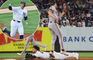 Aaron Judge imediatamente dá o tom enquanto os Yankees dominam os Orioles para completar a raspagem Aaron Judge (99) home run de 2 corridas durante o primeiro turno, quando o New York Yankees jogou contra o Baltimore Orioles na segunda-feira, 4 de maio de 2026, no Yankee Stadium, no Bronx, NY.