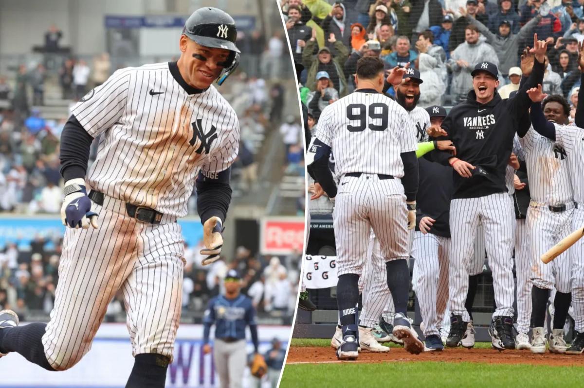 Aaron Judge sai do medo com um home run para dar aos Yankees uma vitória muito necessária sobre o Rays