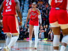 A’ja Wilson marca 5º jogo recorde da WNBA com 40 ou mais Las Vegas Aces x Connecticut Sun A'ja Wilson