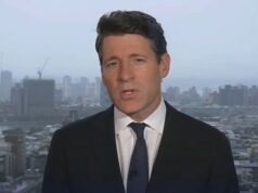 Alarme quando o CBS Evening News é forçado a desligar o ar durante transmissão ao vivo de Taiwan após ‘emergência médica’ Dokoupil disse que estar em Taiwan foi a primeira vez que a CBS reportou da ilha, a apenas 160 quilômetros da costa da China.