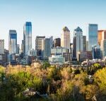 Horizonte do centro de Calgary, Alberta.