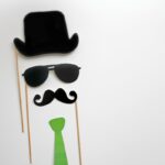Carnival mask or photo booth props background