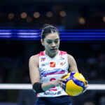 Creamline Cool Smashers' durante um jogo na PVL All-Filipino Conference.