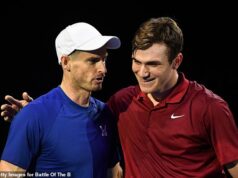 Andy Murray é revelado como o novo treinador de Jack Draper – com a lenda britânica trabalhando com ele em Wimbledon após se separar do treinador de ‘classe mundial’ Andy Murray (à esquerda) e Jack Draper (à direita) são fotografados juntos enquanto jogavam em 2022