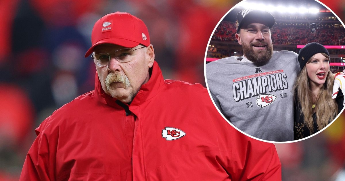 Andy Reid sugere que foi convidado para o casamento de Taylor Swift e Travis Kelce - e estará usando um smoking