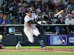 Anthony Volpe optou por menores, já que o retorno dos Yankees terá que esperar Somerset Patriots Anthony Volpe # 7 acertando um único campo interno na 4ª entrada.