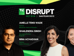 Ao vivo apenas no TechCrunch Disrupt 2026: Por que a maioria dos fundadores já está atrasada na criação da Série A em 2027 TechCrunch Disrupt 2026 Nina Achadjian, Shailendra Singh, Janelle Teng Wade