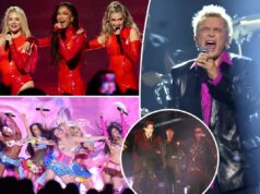 Apresentações do AMAs 2026: veja BTS, Billy Idol e muito mais no palco Kimberly Wyatt, Nicole Scherzinger e Ashley Roberts das Pussycat Dolls no American Music Awards
