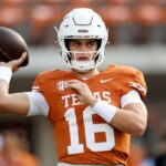 Arch Manning #16 of the Texas Longhorns