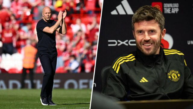 Arne Slot dá crédito a Michael Carrick por transformar o Man Utd antes do confronto em Old Trafford
