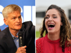 As chances de Bill Cassidy perder na Louisiana enquanto os eleitores vão às urnas Left: U.S. Sen. Bill Cassidy, R-La., greets supporters with his wife Laura Cassidy at a campaign stop at Drago's Restaurant Tuesday, May 5, 2026, in Metairie, La. Right: U.S. Senate candidate Julia Letlow greets supporters at a campaign stop at Hammond Northshore Regional Airport in Hammond, La., Wednesday, May 6, 2026.
