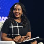 Former Atlanta Mayor Keisha Lance Bottoms speaks at the 2025 HOPE Global Forum in Atlanta on December 1, 2025.