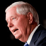 Lindsey Graham speaks during a press conference at the U.S. Capitol on April 27, 2026, in Washington, DC.