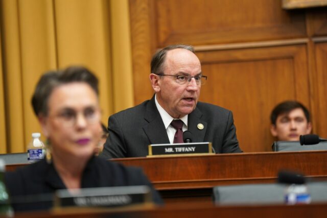 Representative Tom Tiffany questions special counsel Jack Smith as he testifies during a hearing before the House Judiciary Committee in the Rayburn House Office Building on Capitol Hill on January 22, 2026, in Washington. (Photo by Al Drago/Getty Images)