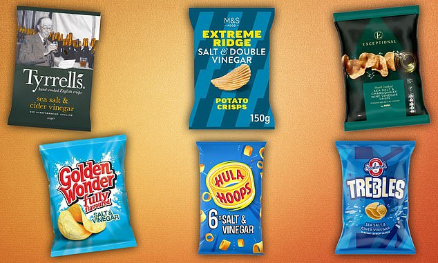 As batatas fritas de sal e vinagre mais formigantes foram reveladas em um novo teste de sabor que classifica a potência do clássico lanche britânico