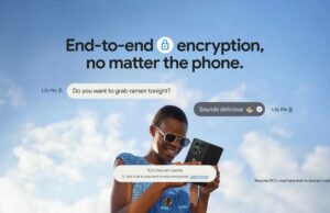 As mensagens de iOS para Android ficaram muito mais privadas Um iPhone ao lado de um Google Pixel e um ícone com o logotipo da Apple com as cores do Google.