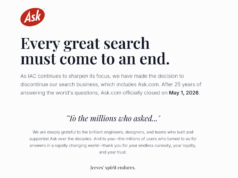 Ask.com fecha após 30 anos Ask.com fecha após 30 anos