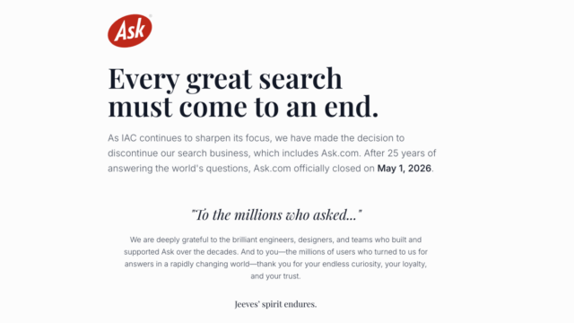 Ask.com fecha após 30 anos
